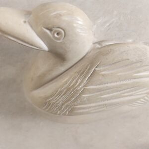 Vintage Soap Stone Duck Carving